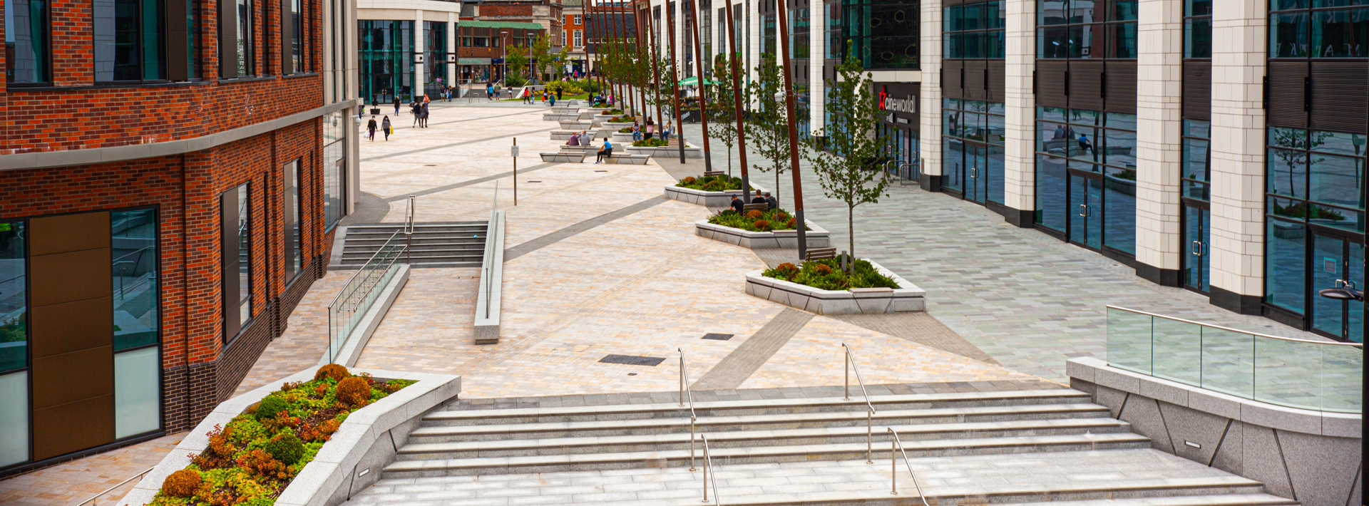 Marshalls paving laid in Warrington time square