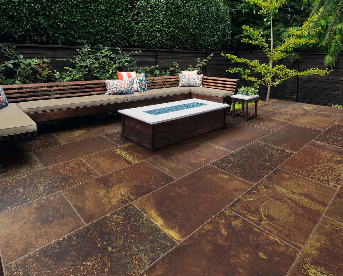 porcelain plank paving