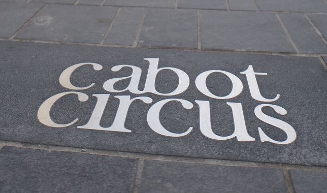 In-Pavement Signage at Cabot Circus